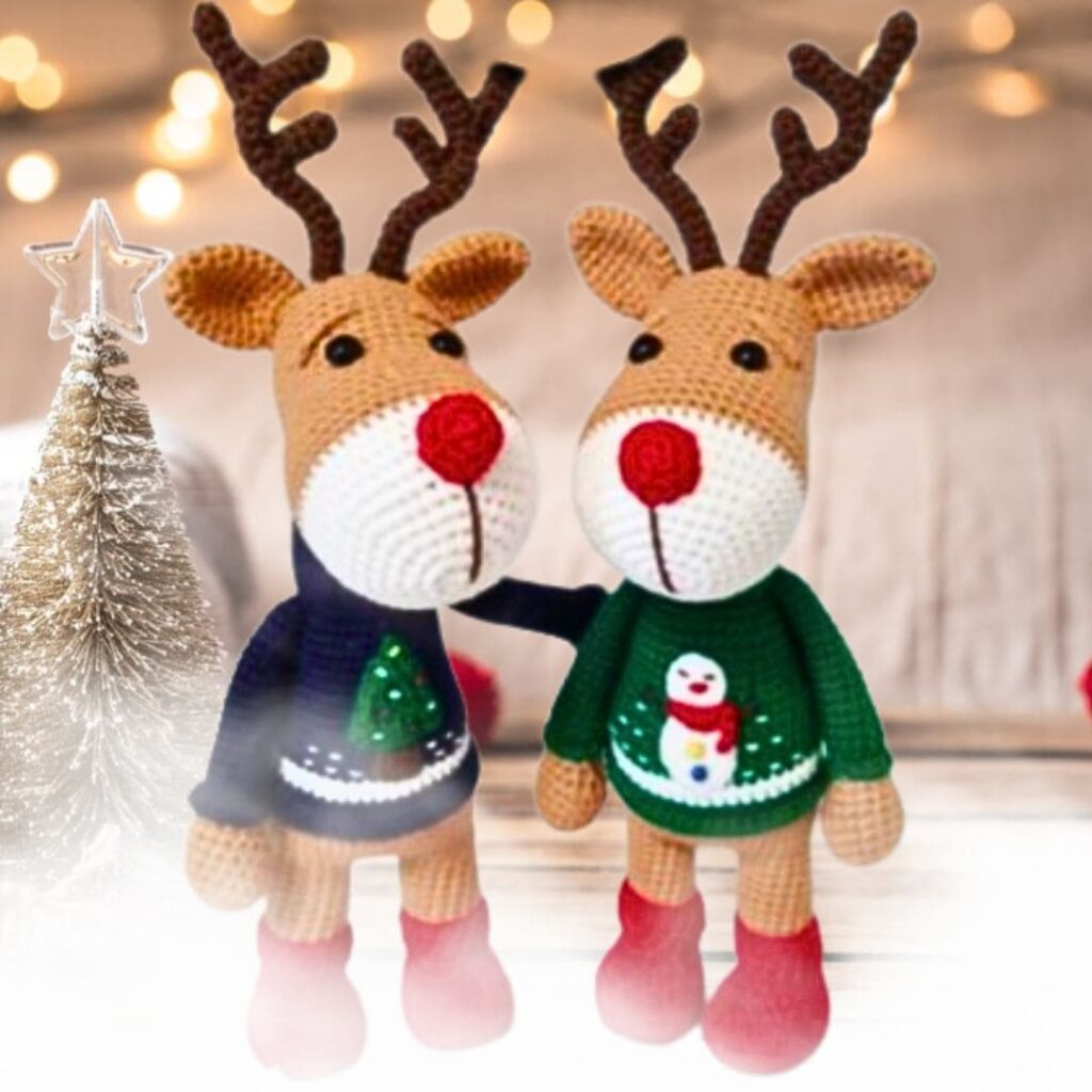 Amigurumis de navidad 🧑‍🎄🤶+ Pesebre + Alfombra navideña + cactus (11.900 pesos)